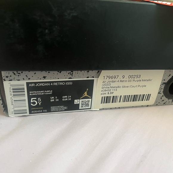 Jordan 4 metallic purple - Picture 10 of 10